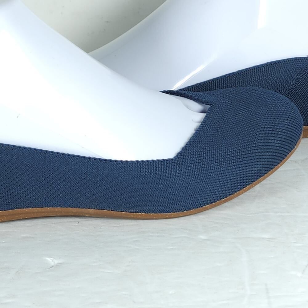 Rothy's Women's The Flat Round Toe US6 Navy Blue Textile Slip On Ballet Flats - Picture 16 of 16